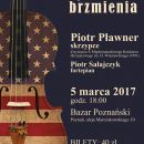 Amerykańskie brzmienia - plakat. Piotr Pławner, Piotr Sałajczyk (recital, 5.03.2017) 