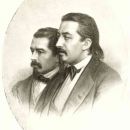 Litografia przedstawiająca braci Wieniawskich, 1869 rok. / Wieniawski brothers, litography from 1869