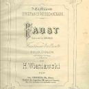 Fantaisie brillante sur Faust op. 20, strona tytułowa pierwodruku / title page of the first edition 