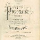 2me polonaise brillante op. 21, strona tytułowa pierwodruku / title page of the first edition 