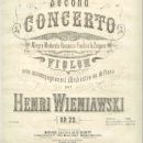Second concerto op. 22, strona tytułowa pierwodruku / title page of the first edition 
